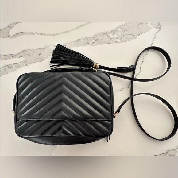 Yves Saint Laurent Black Quilted Leather Crossbody Bag - Picture 2 of 3